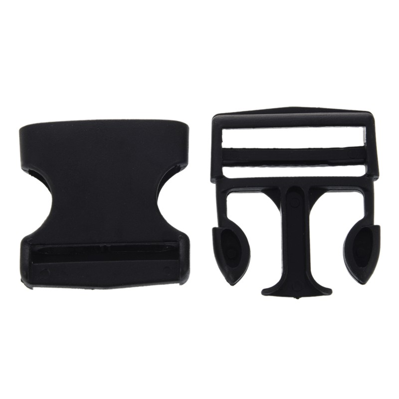1 1/2" Replacement Belt Connecting Black Plastic Quick Release Buckl