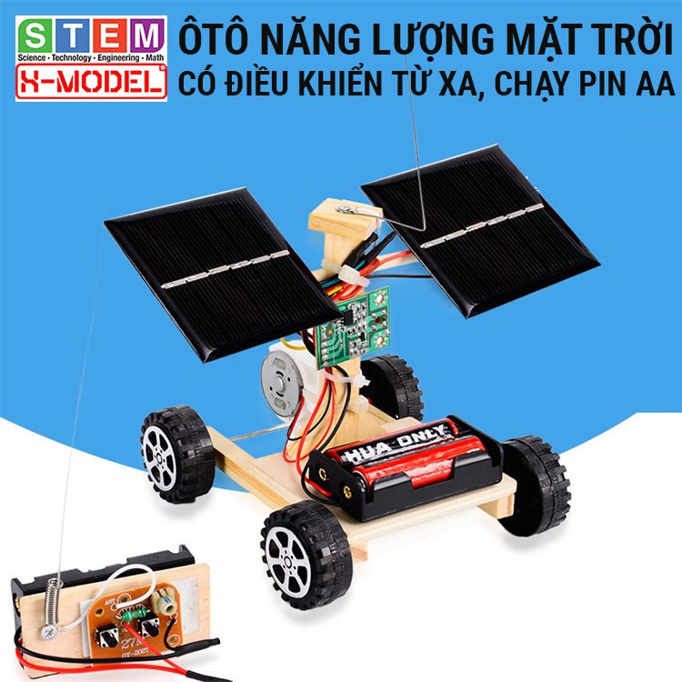 Đồ chơi sáng tạo STEM ôtô năng lượng mặt trời X-MODEL ST65 cho bé, Đồ chơi DIY[ Giáo dục STEM, STEAM]
