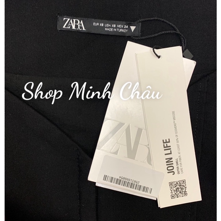 Váy xoè cổ vuông tay phồng Zarraa canh sale, kèm ảnh thật