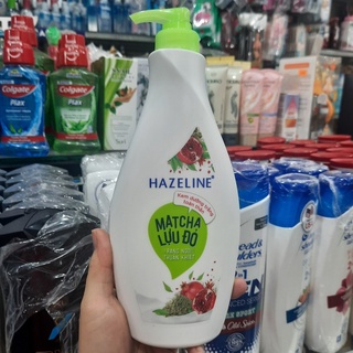 Sữa dưỡng thể trắng da Hazeline Matcha Lựu đỏ 370ml