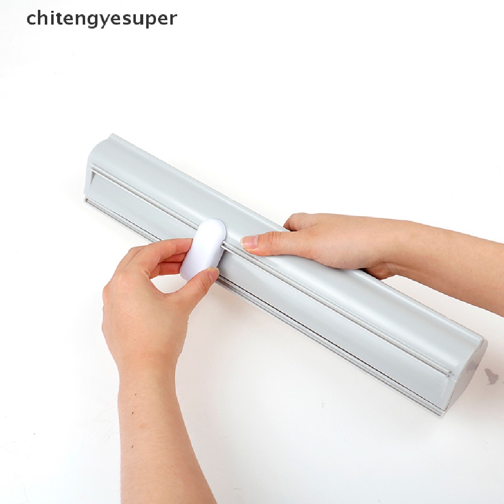 Chitengyesuper Food Wrap dispenser Foil Cling Film Roll Baking Parchment Cutter Plastic Holder CGS