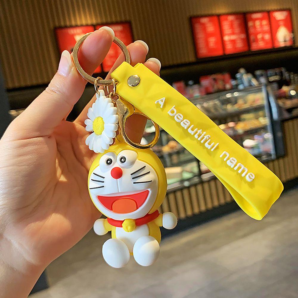 Móc Chìa Khóa Silicon Hình Doraemon Dễ Thương