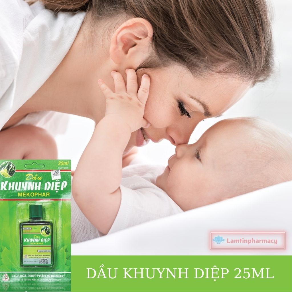 Dầu khuynh diệp mekophar cho bé - Làm ấm cơ thể, phòng ho, cảm cúm Hàng chính hãng