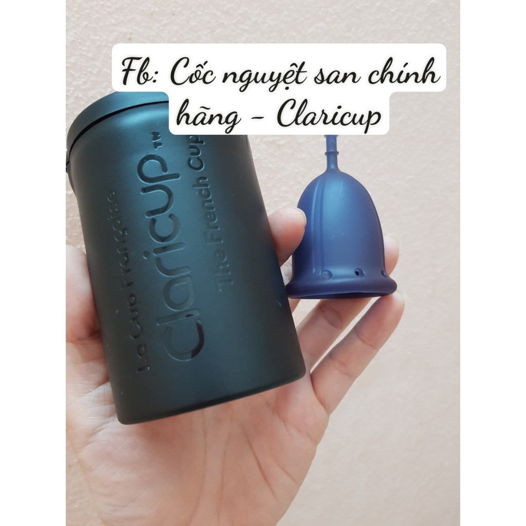 Cốc nguyệt san Claricup chính hãng Pháp - Tặng 1 dung dịch vệ sinh - Free ship toàn quốc