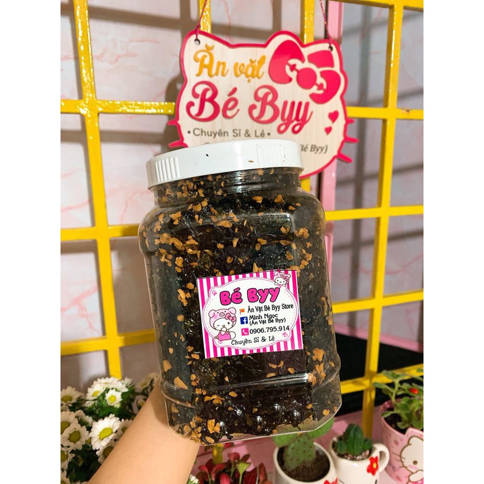 Rong Biển Nhà Làm Giòn Lắc Tỏi Phi Hủ Lớn