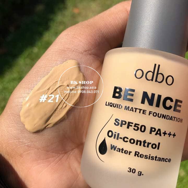 [ An Toàn -Kháng Nước] Kem Nền Siêu Lỳ & Kiềm Dầu Odbo Be Nice SPF50 PA+++ OD440 | BigBuy360 - bigbuy360.vn