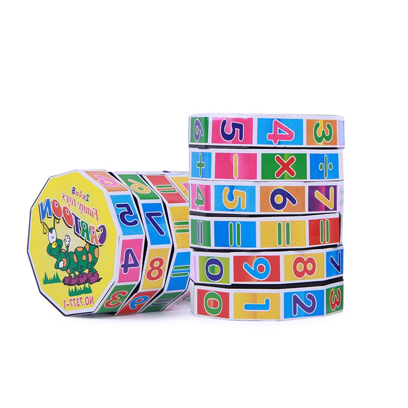 Đồ chơi khối rubik hình trụ chủ đề chữ số đồ dùng học tập dành cho trẻ em
