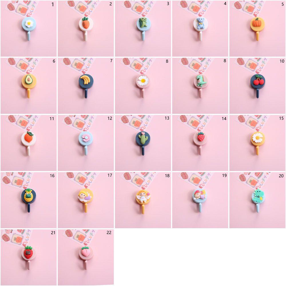 KUNHEV Móc Dán Tường Tự Dính Họa Tiết Hoạt Hình Trang Trí Nhà Tắm