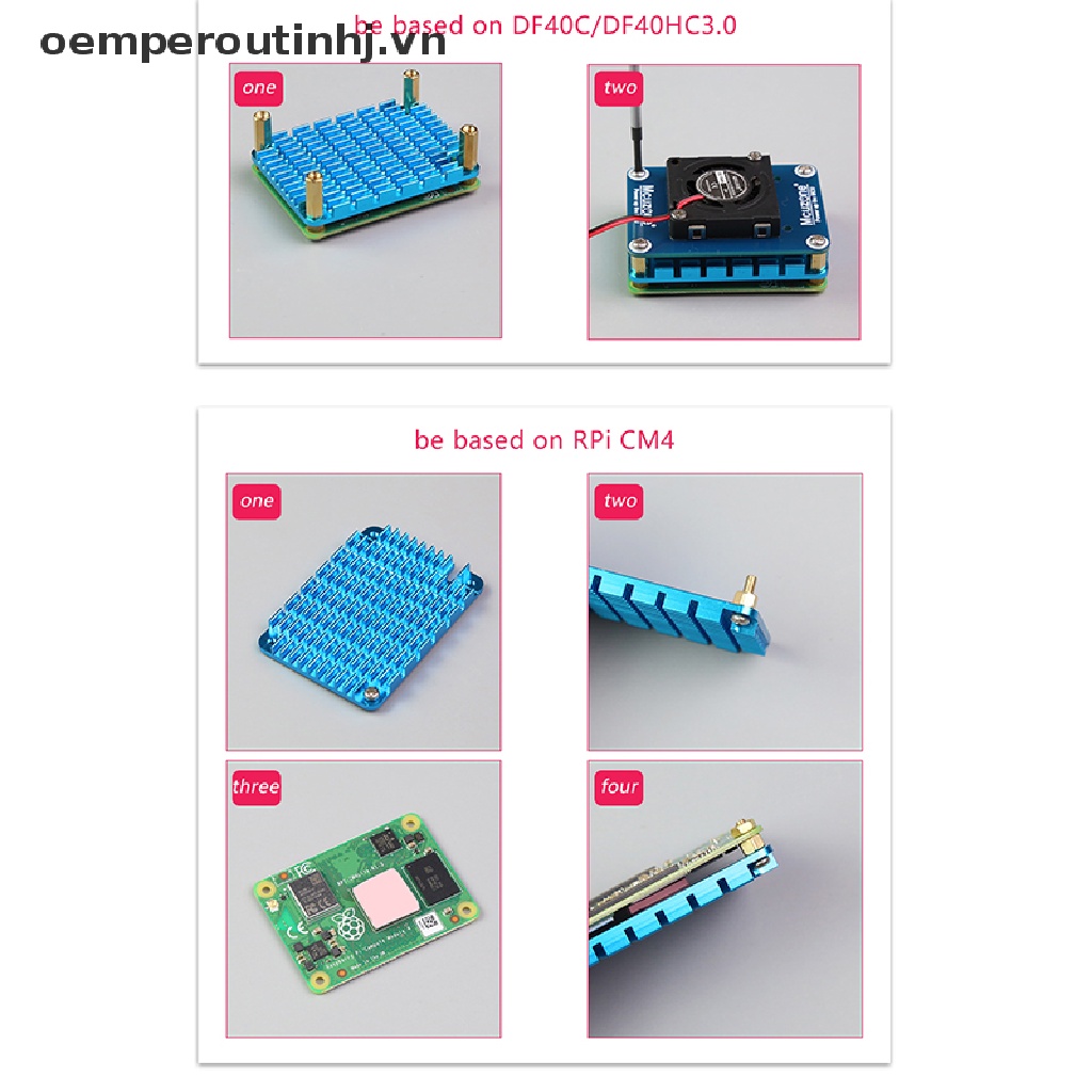 Quạt Tản Nhiệt Cm4 Wifi 40x55mm Cho Raspberry Pi Compute Module 4.