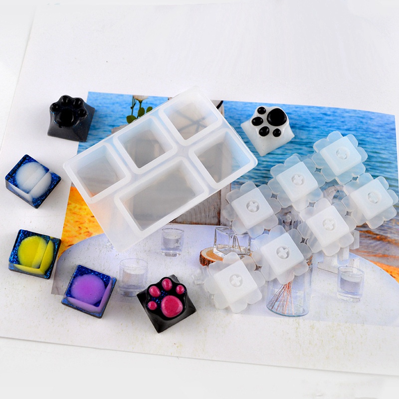 Khuôn Silicone Làm Bàn Phím Cơ Chơi Game Thủ Công