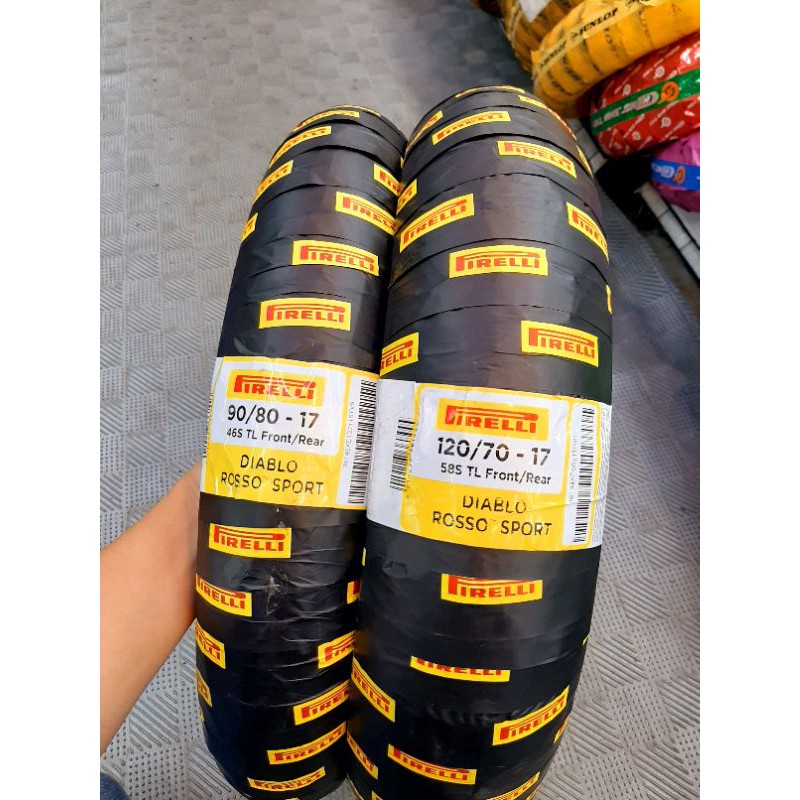 1 Vỏ Pirelli Rosso Sport Không Ruột cho Winner, Ex, raider, GSX,...........