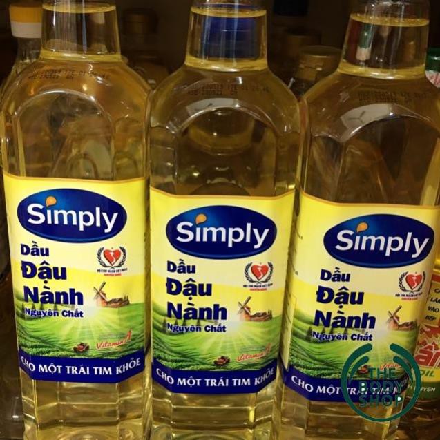 Dầu Ăn✌Freeship✌Dầu Ăn Simply Đậu Nành Giàu Vitamin Chai 1Lít