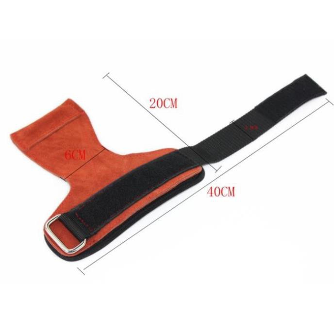 Găng Tay Tập Gym - Dây Kéo Lưng - Strap da bò chính hãng VALEO cao cấp