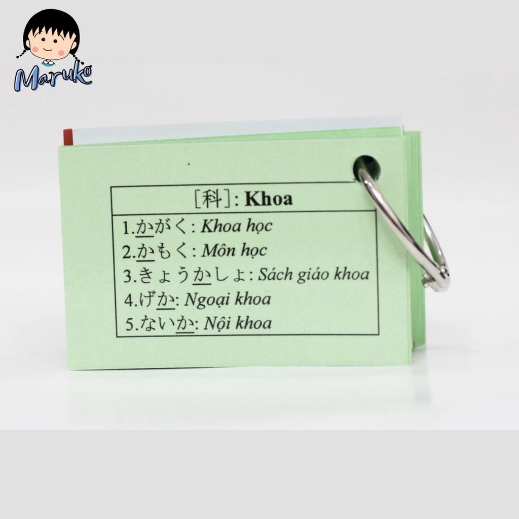 Thẻ Học Tiếng Nhật Kanji N2 Tái Bản Mới Nhất - Flashcard Kanji N2