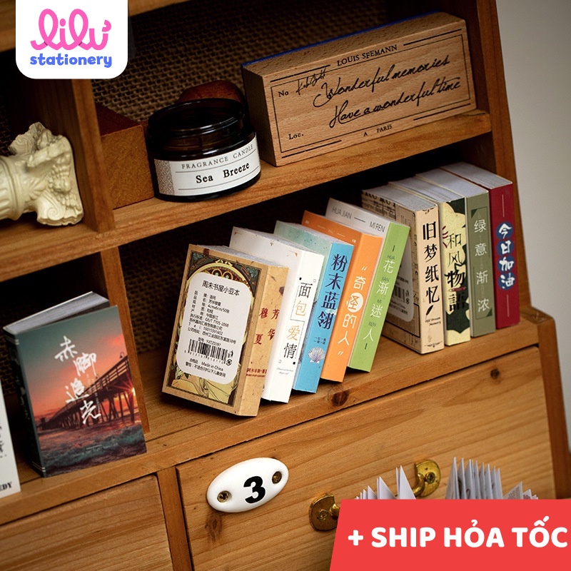 Sticker trang trí vintage quyển 50 tờ nhãn dán HD70-K90 sổ tay, bullet journal, bàn, tường các đồ dùng học tập, album