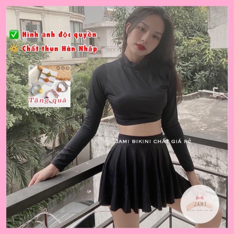 ĐỒ BƠI NỮ Bikini tay dài váy quần kín đáo đi tắm biển đi bơi giá rẻ Freeship 50k Jami - ATD15 ་