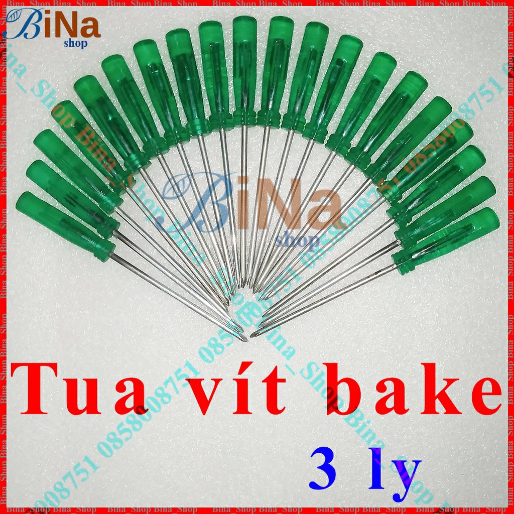Tô vít 3 ly dài 13cm vít bake/ vít dẹt tự chọn