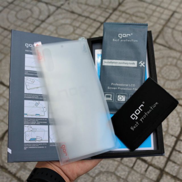 Bộ 4 miếng dán dẻo GOR cho Samsung Note 10/ Note 10 Plus Full màn hình, bảo vệ lưng máy