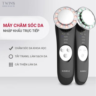 Máy điện di tinh chất phiên bản 2021 blingbelle, chăm sóc da, massage mặt ion , máy tẩy trang, làm sạch, đẩy dưỡng chất