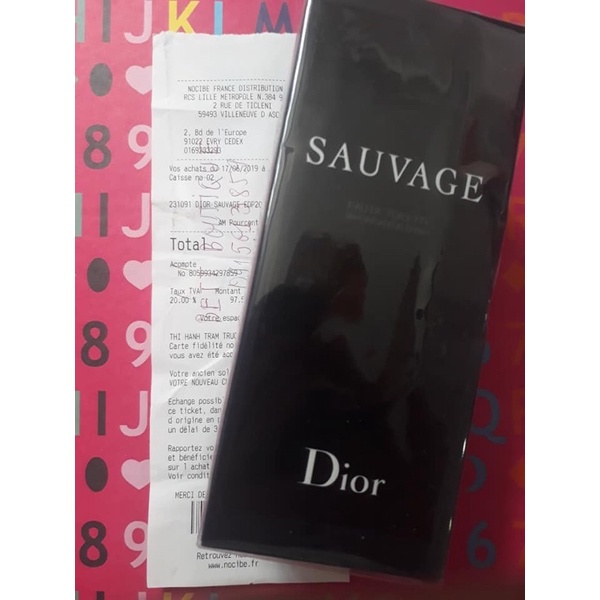 Nước hoa Dior Sauvage Eau De Toilette, nước hoa cho nam giới 100ml