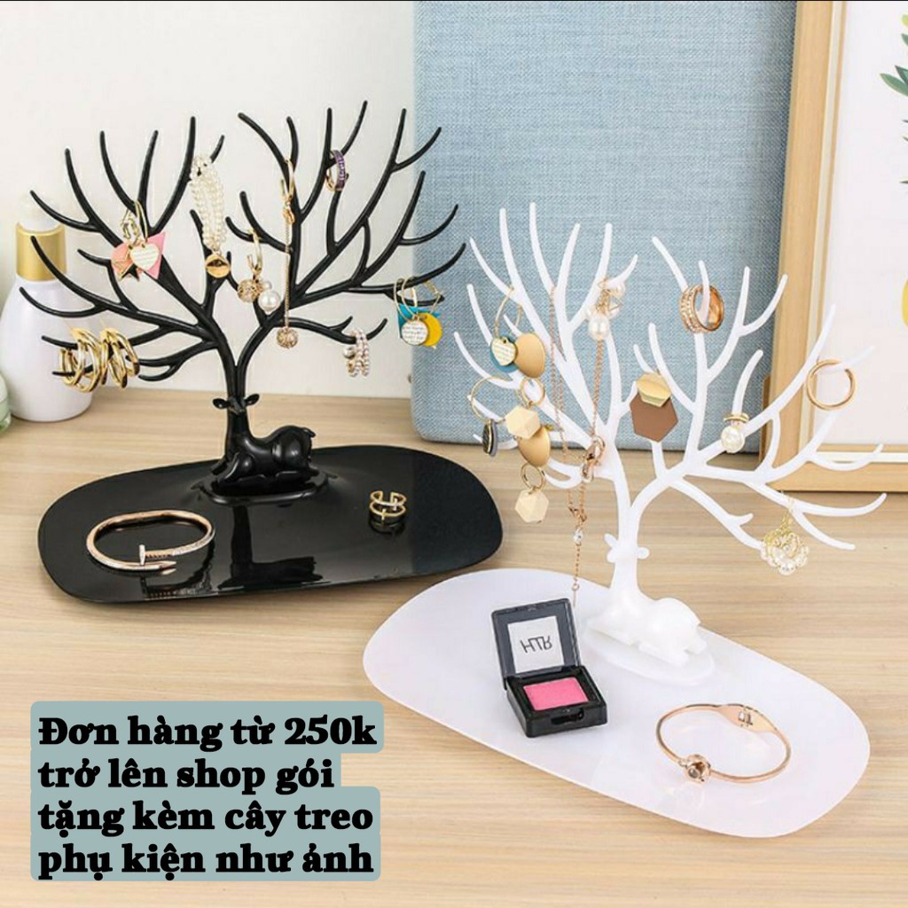 Bông tai thời trang đính đá tự nhiên mạ bạc S925 sang trọng Ruby Accessories - BT89