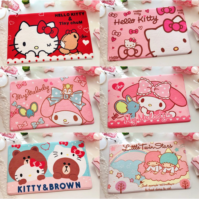 Thảm Chùi Chân In Hình Hello Kitty