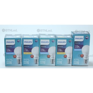 Bóng đèn PHILIPS Essential LED Bulb E27 A60 - [HÀNG CHÍNH HÃNG] - Tiết kiệm điện, chất lượng sáng cao