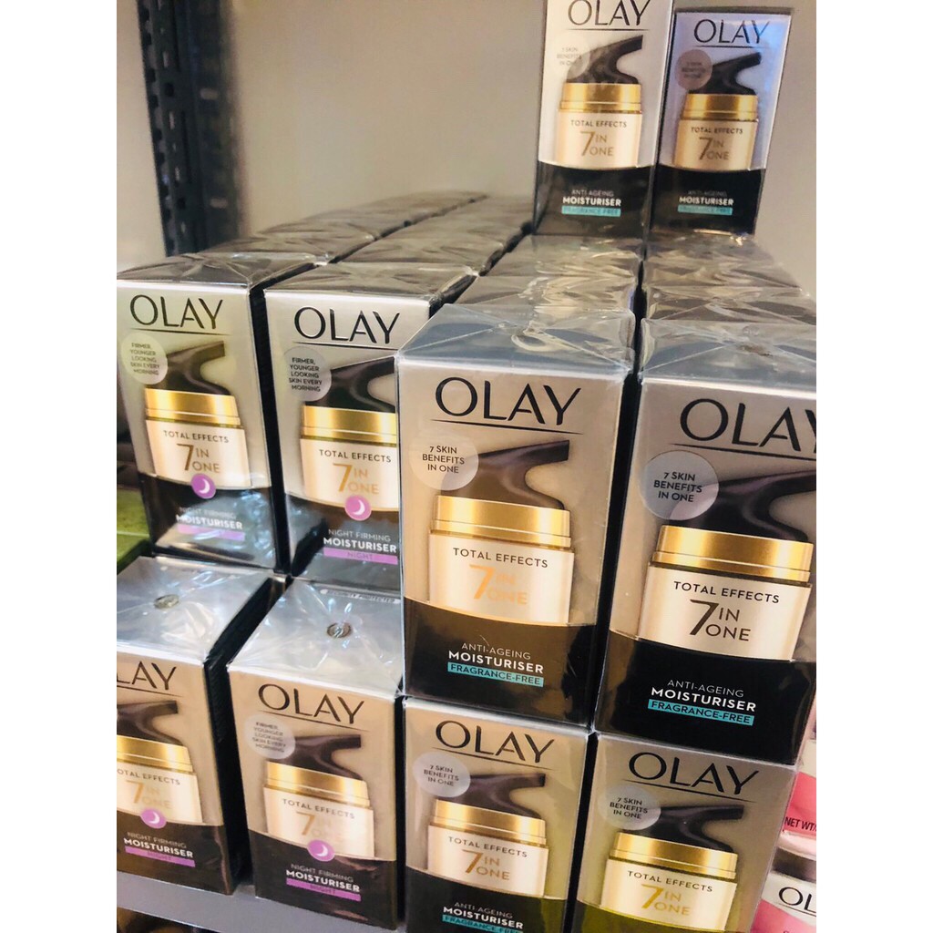 Kem Dưỡng Da Chống Lại 7 Dấu Hiệu Lão Hóa Olay Total Effects 7 in One vỉ/2 hộp