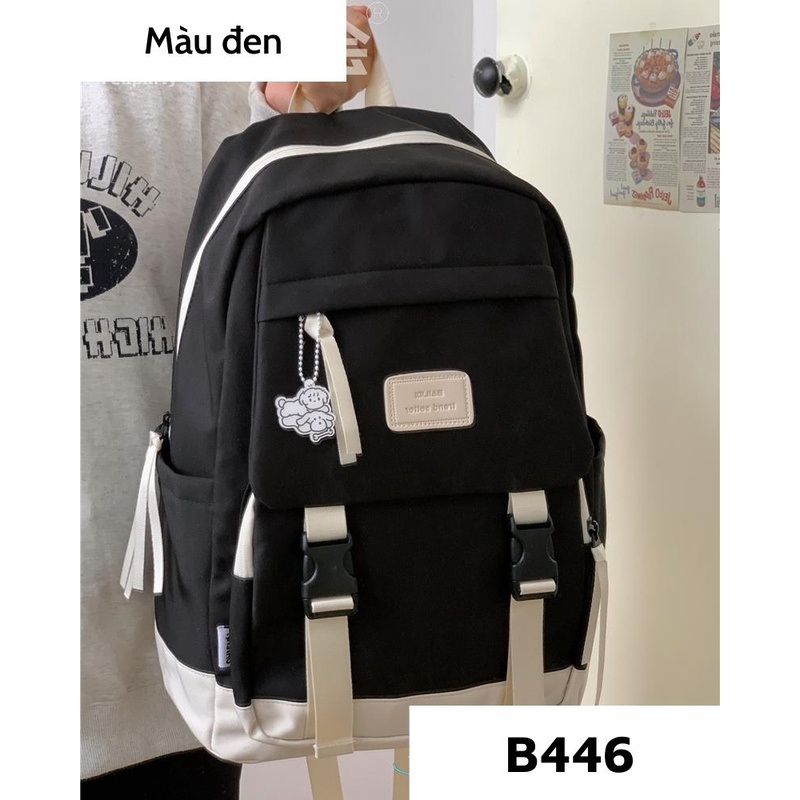 Cặp đi học nữ ulzzang hàn quốc, balo học sinh đẹp thời trang giá rẻ B446