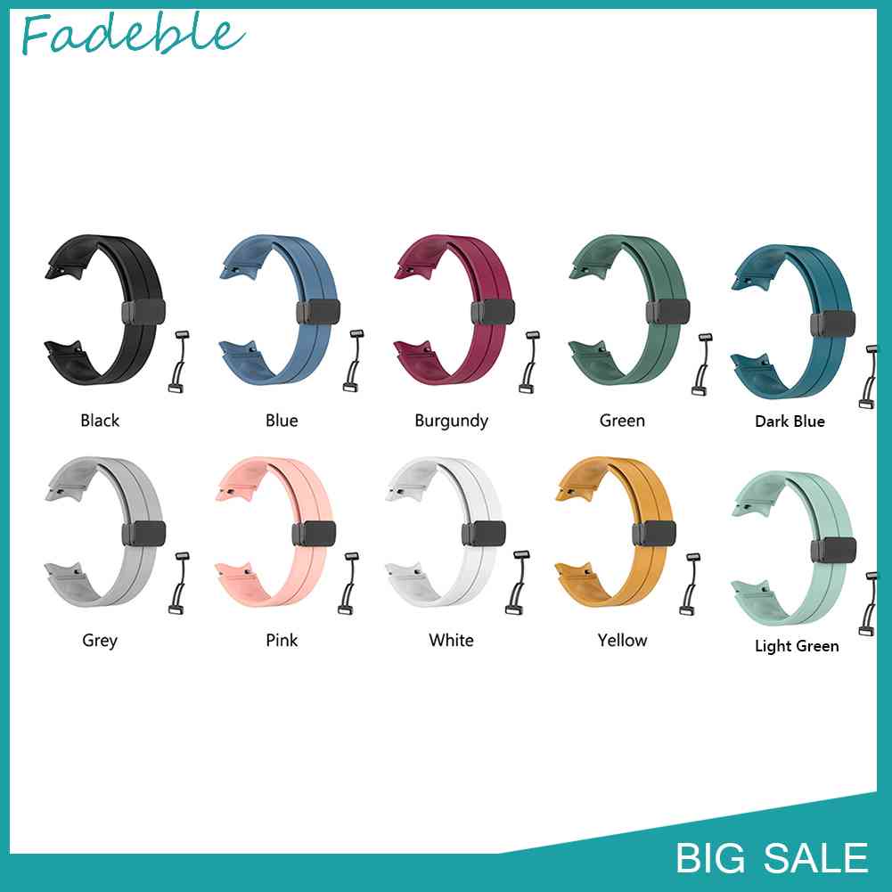 Dây Đeo Silicone 22cm Khóa Nam Châm Cho Đồng Hồ Thông Minh Samsung Galaxy Watch 5 / 5 Pro / 4