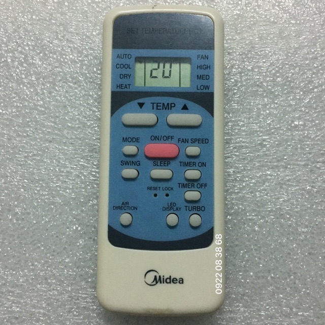 Remote Máy Lạnh Midea- Điều Khiển Điều Hoà Máy Lạnh Midea- Điều Khiển Từ Xa Máy Lạnh Midea