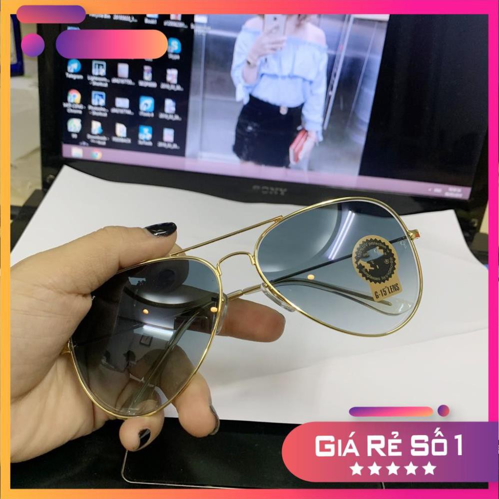 Kính Râm Nam Nữ Rayban Màu Sương Khói Mờ Nhân Ảnh- | BigBuy360 - bigbuy360.vn
