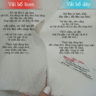 Vải bố linen - Phụ kiện chụp ảnh