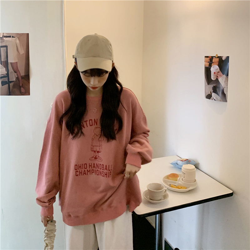 Áo Sweater In Hình Hoạt Hình Phong Cách Hàn Quốc Cho Nữ | BigBuy360 - bigbuy360.vn