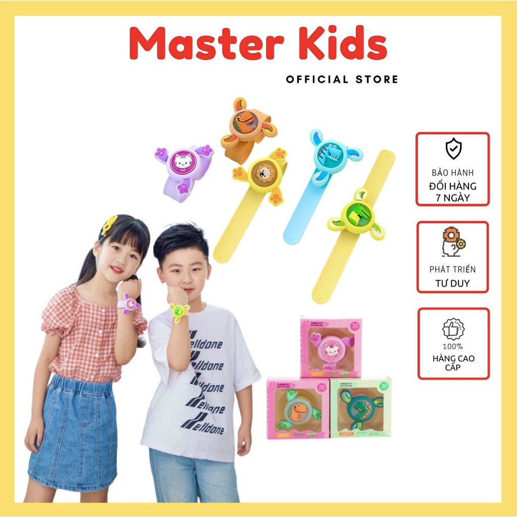 [Đồ chơi thông minh] Đồng hồ đeo tay chống muỗi silicon dạ quang cho bé Master Kids