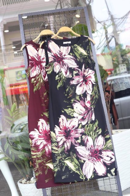 Đầm nữ CK in hoa dáng ôm body🌸