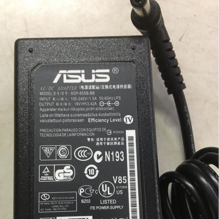 (ADAPTER) SẠC LAPTOP ASUS 19V-3.42A (65W) (Đầu thường) kích thước đầu ghim (5.5 x 2.5 mm)