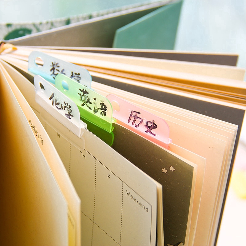 Kẹp niêm phong phân loại tài liệu gắn bảng nhiều màu kẹo tùy chọn