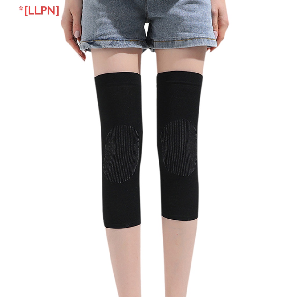 1 Cặp Đệm Bảo Vệ Đầu Gối Bằng Nylon Co Giãn Tiện Dụng Khi Chơi Bóng Rổ / Bóng Chuyền / Đạp Xe
