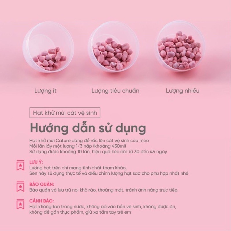 Viên Thơm Khử Mùi Cát Vệ Sinh Mèo CATURE | Vie PETSHOP