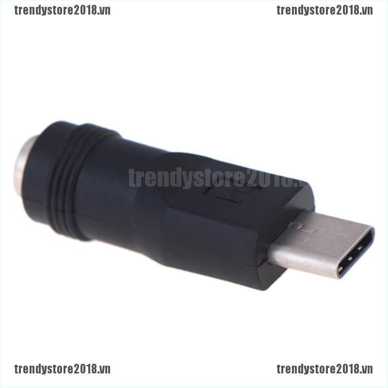 Đầu Chuyển Đổi 5.5x2.1mm Cổng Cắm Sang Đầu Cắm Type-C 3.1 90/180 Độ Dc