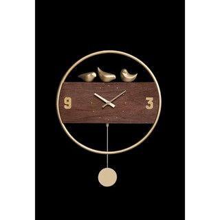 Đồng hồ treo tường quả lắc phong cách Bắc Âu - Decor phòng khách, phòng ngủ sang trọng