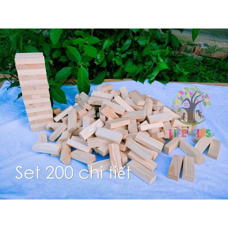 Rút gỗ loại to- 100 thanh domino đẹp kèm hướng dẫn xếp