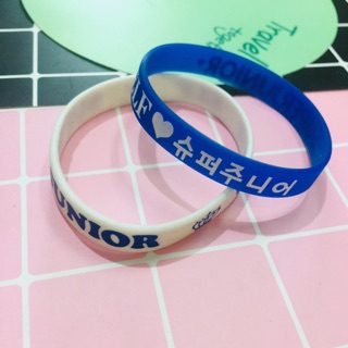 2 vòng tay superjunior 30k->12k, vòng cao su kpop superjunior