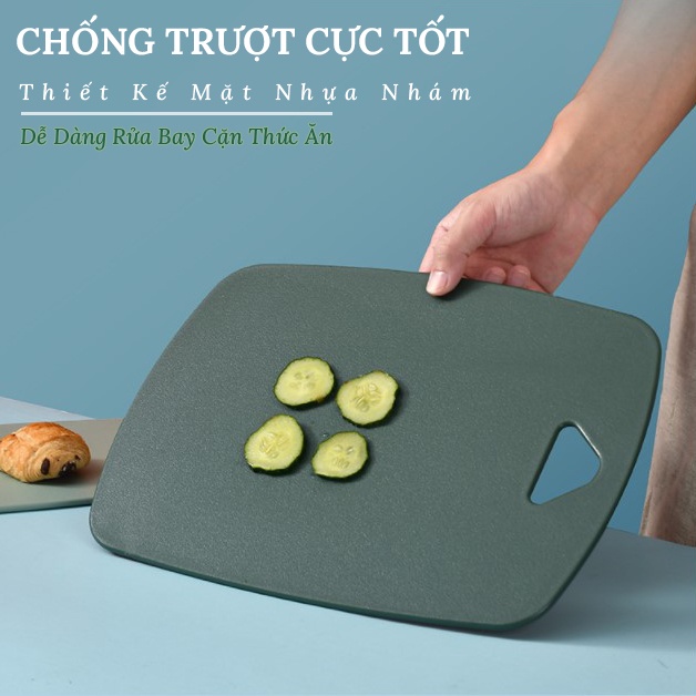 Thớt Kháng Khuẩn, Thớt Nhựa 3 Món Cao Cấp Chống Trơn Trượt, Chống Nấm Mốc, Chất Liệu An Toàn Cho Sức Khỏe