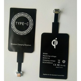 Miếng Dán Sạc Không Dây Qi Cho Iphone Android Micro Usb