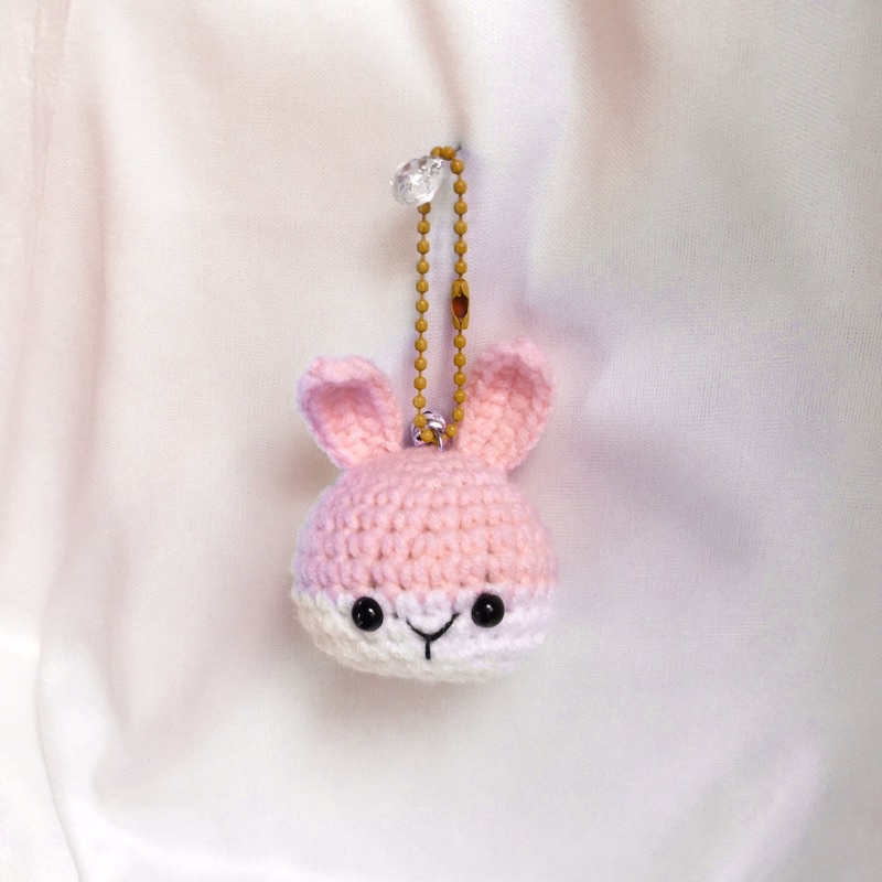 MÓC KHÓA LEN BÉ THỎ l crochetbyspring