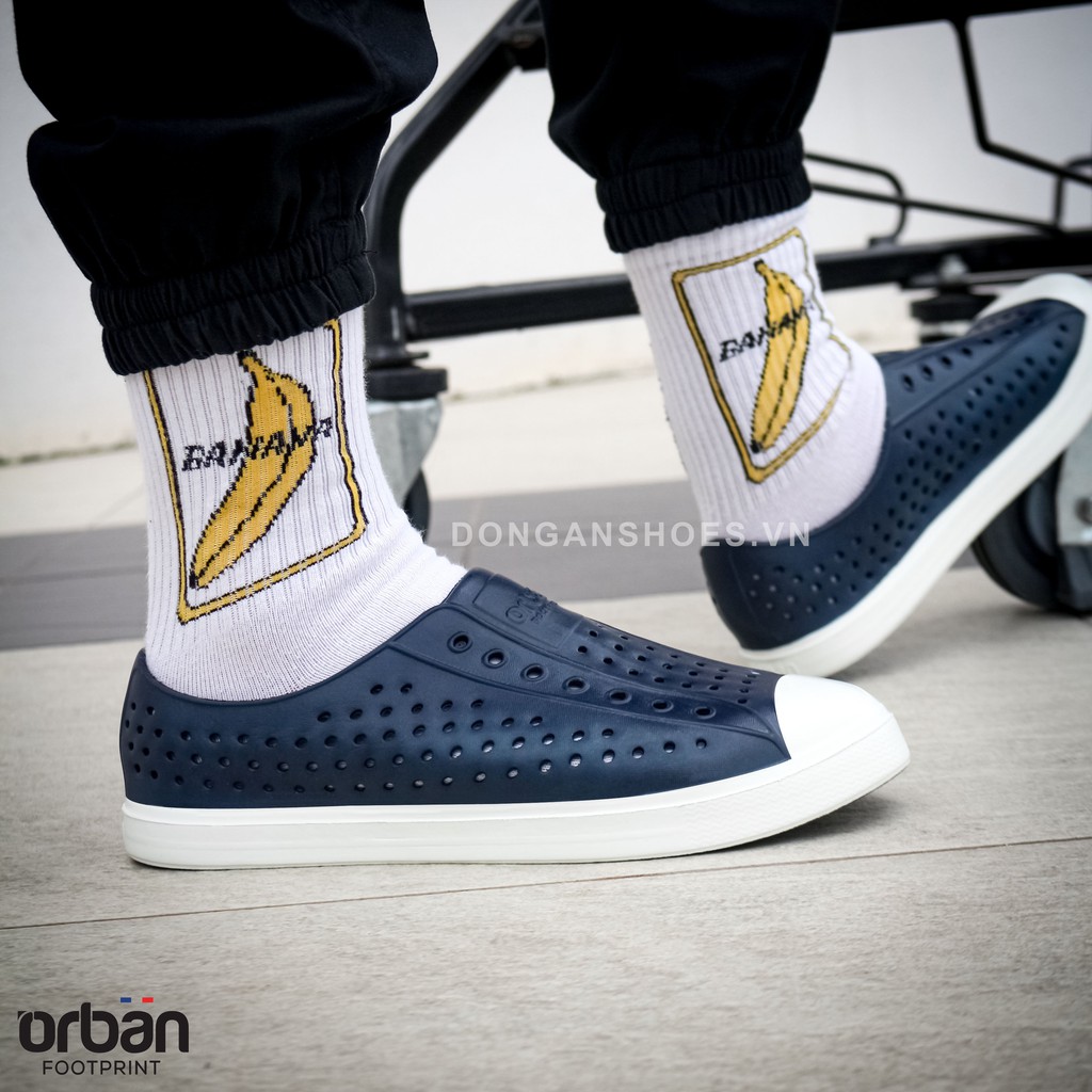 Giày Đi mưa ur Ban Rain Shoes 2k21 Navy Thoáng mát êm mềm không mùi hôi BB035