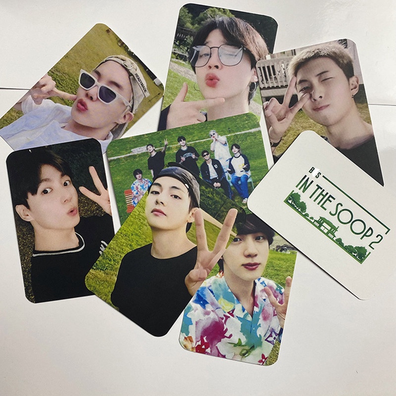 Tmdbyx Set 8 tấm thẻ ảnh lomo card nhóm nhạc BTS