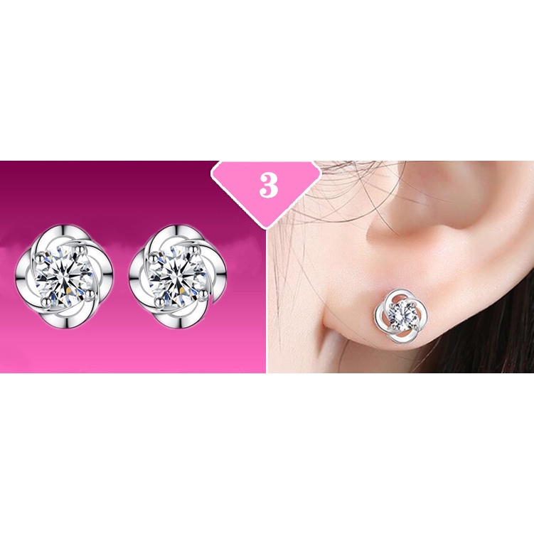 Khuyên Tai Thời Trang Hàn Quốc Nhiều Kiểu Dáng Đơn Giản